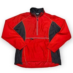 Nike Running Orange Half Zip Lightweight Designer Activewear Jacket - Womens XS